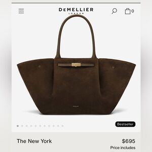 Demellier Brown Tote Bag Never used it